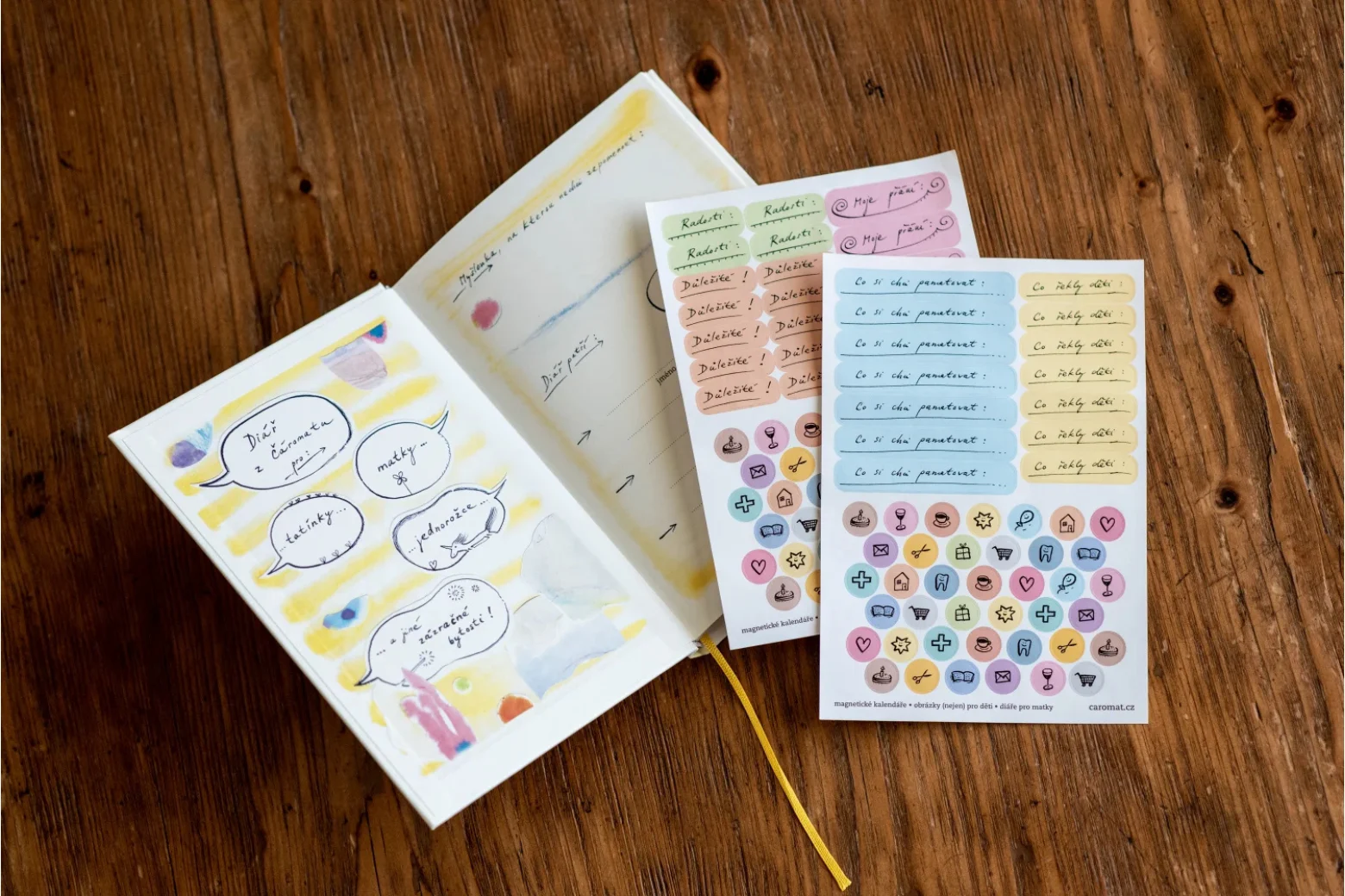 Samolepky do diáře pro plánování a zdobení