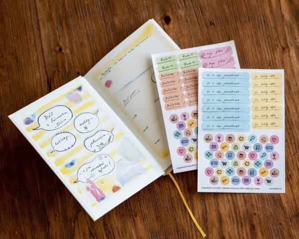 Samolepky do diáře barevné
