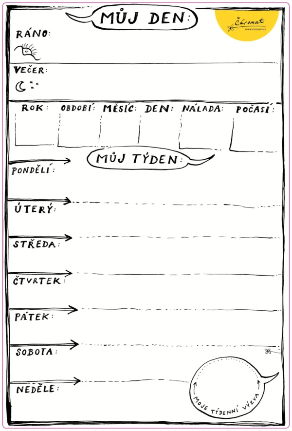 Deska k magnetickému kalendáři - Bílá