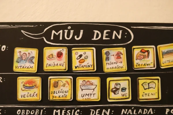 Deska k magnetickému kalendáři - Černá - Obrázek 4